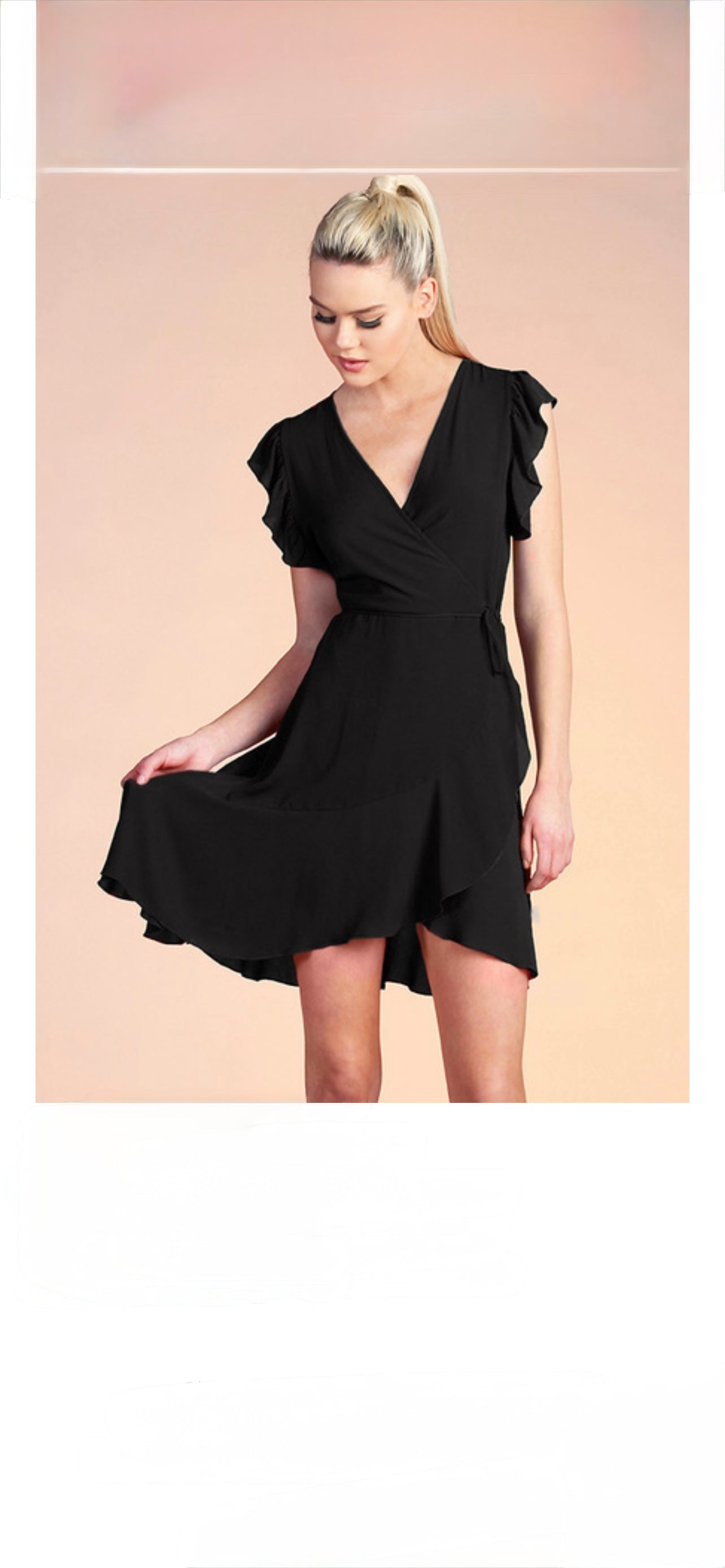 Ruffled Wrap Dress