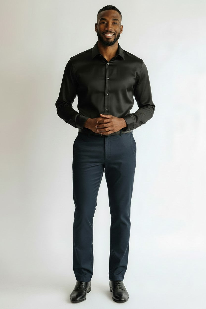 Men’s Relaxed Fit Everyday Trousers | Fashion Jade Pants Fashion Jade Blue 32