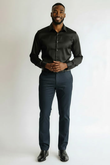 Men’s Relaxed Fit Everyday Trousers | Fashion Jade Pants Fashion Jade Blue 32