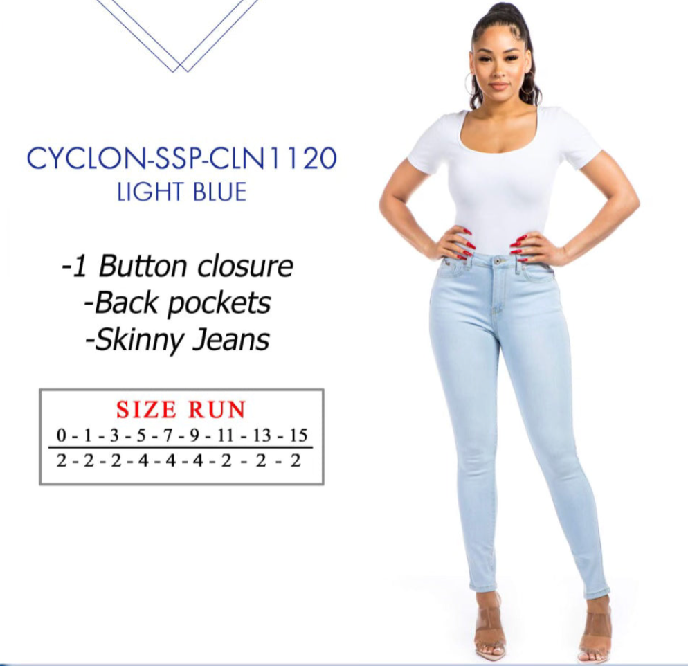 Light Denim Skinny Jeans