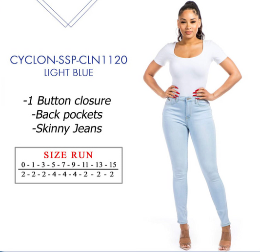 Light Denim Skinny Jeans - Women's Light Wash Jeans | Fashion Jade Pants Fashion Jade