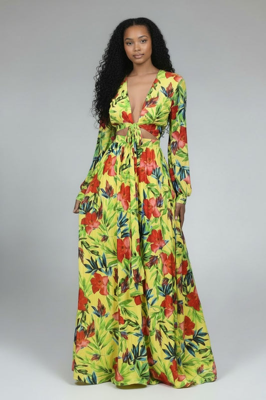 Women's Tropical High Waist Skirt Set – Two Piece | Fashion Jade Outfit Sets Fashion Jade Small Muticolor