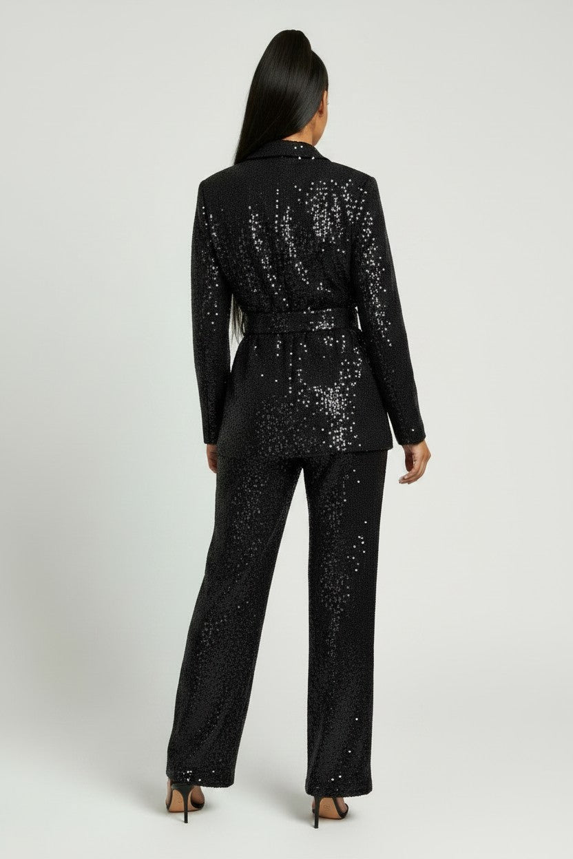 Women's Sequins Trouser Jacket Set | Fashion Jade Outfit Sets Fashion Jade
