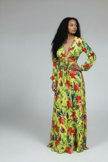 Women's Tropical High Waist Skirt Set – Two Piece | Fashion Jade Outfit Sets Fashion Jade