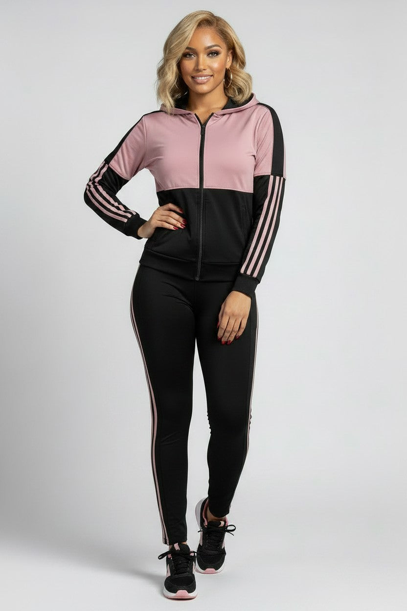 Women’s Activewear Hoodie & Jogger Set | Fashion Jade Outfit Sets Fashion Jade Small Black