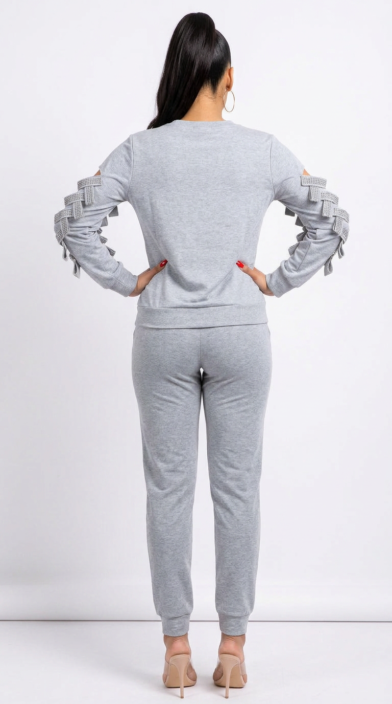 Women’s Rhinestone Embellished Sweatshirt | Fashion Jade Shirts & Tops Fashion Jade