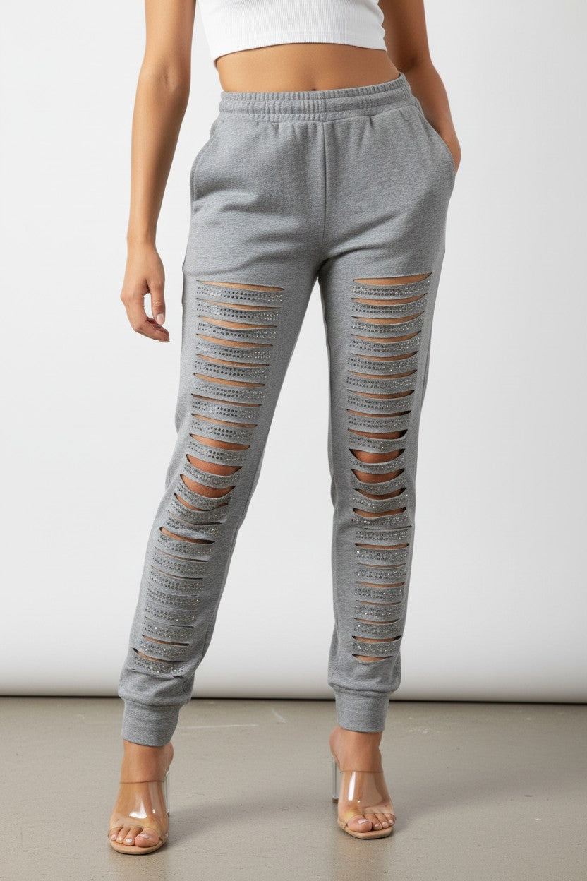 Women's Embellished Joggers pants | Fashion Jade Pants Fashion Jade