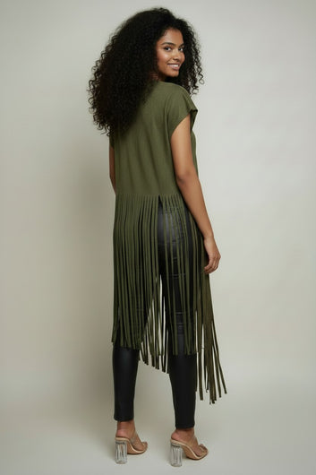 Women’s Fringe Hem Boho Tunic Top | Fashion Jade Shirts & Tops Fashion Jade