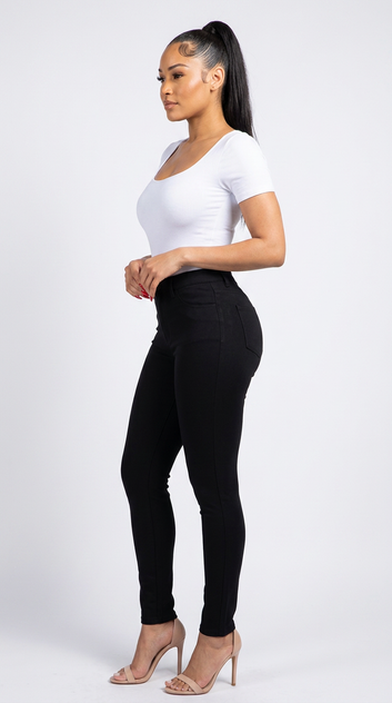 Women’s High‑Waisted Stretch Skinny Jeggings | Fashion Jade Pants Fashion Jade