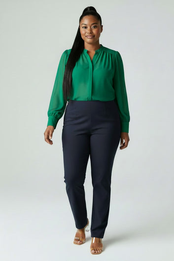 Women’s Plus Size Professional Skinny Dress Pants | Fashion Jade Pants Fashion Jade Blue X-Large
