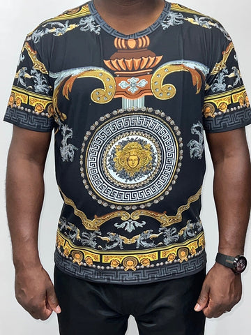Black and Gold Crewneck - Men's Luxury Sweatshirt | Fashion Jade Shirts Fashion Jade