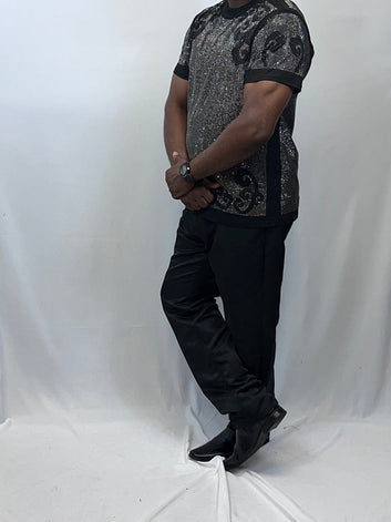 All Over Rhinestone Shirt - Men's Sparkle Shirt | Fashion Jade Shirts Fashion Jade
