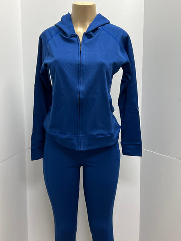 Activewear Hoodie Set - Women's Athleisure Outfit | Fashion Jade Outfit Sets Fashion Jade Small Blue