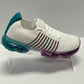 Colorful striped sneakers - side