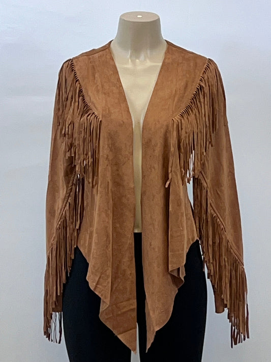 Suede Fringe Jacket