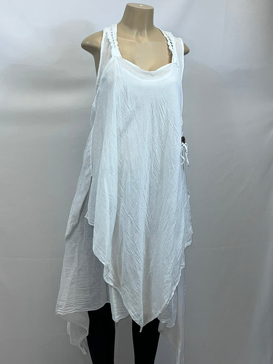 Flowy white tunic