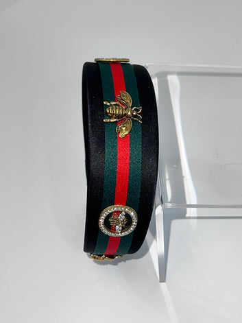 Bee-Jeweled Stripe Headband - Fashion Hair Accessory | Fashion Jade Hair Accessories Fashion Jade