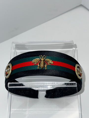 Bee-Jeweled Stripe Headband - Fashion Hair Accessory | Fashion Jade Hair Accessories Fashion Jade