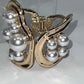 Gold and Pearl Cuff Bracelet