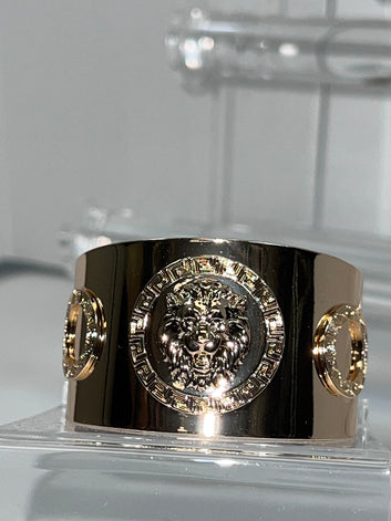 Lion Gold Cuff - Bold Statement Bracelet | Fashion Jade Bracelets Fashion Jade