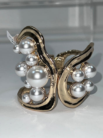 Gold and Pearl Cuff - Luxury Bracelet | Fashion Jade Bracelets Fashion Jade