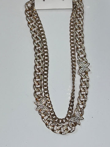Butterfly Double Chains and Earrings Set - Jewelry Set | Fashion Jade Jewelry Sets Fashion Jade