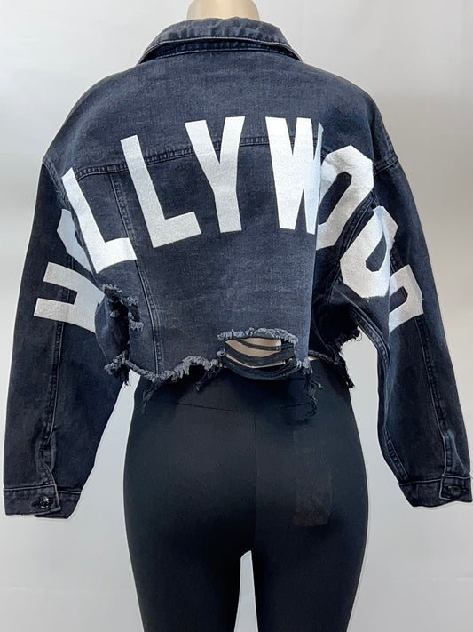 Hollywood Cropped Jean Jacket