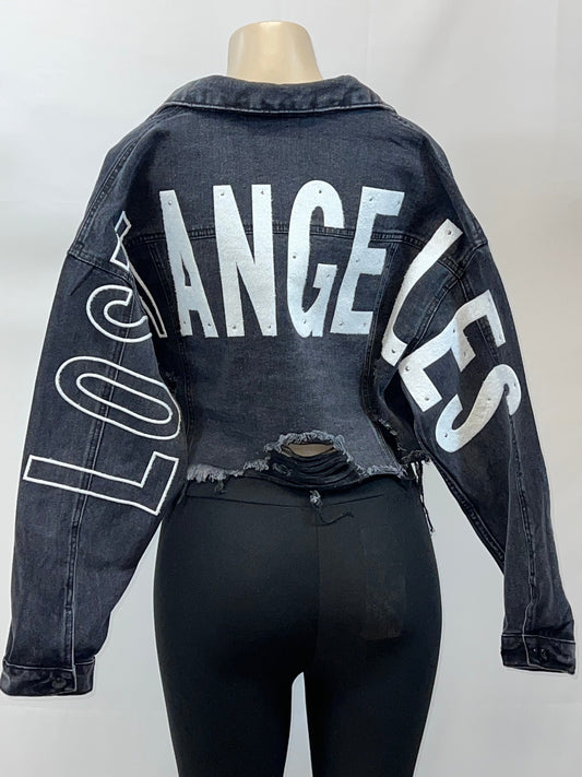 Lost Angeles Cropped Jean Jacket