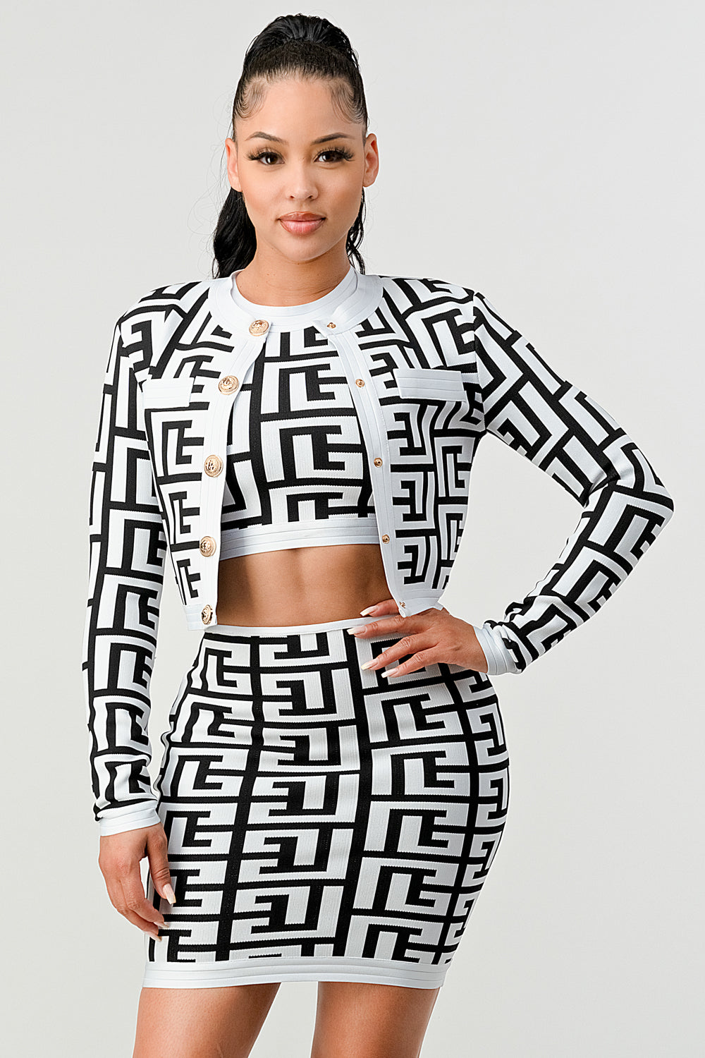 Cleo Three Piece Skirt Set