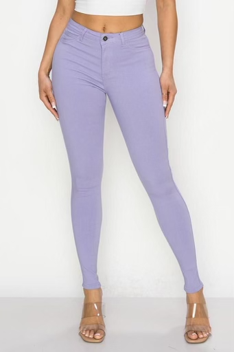 Women's High - Waisted Comfort stretch Jegging | Fashion Jade Pants Fashion Jade Small Lavender