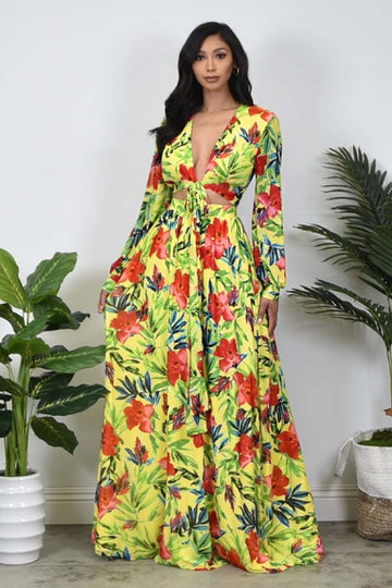 Tropical High Waist Skirt Set - Women's Two Piece Set | Fashion Jade Jumpsuit Fashion Jade