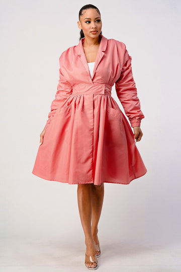 Princess Trench Coat Dress - Women's Statement Coat Dress | Fashion Jade Fashion Jade